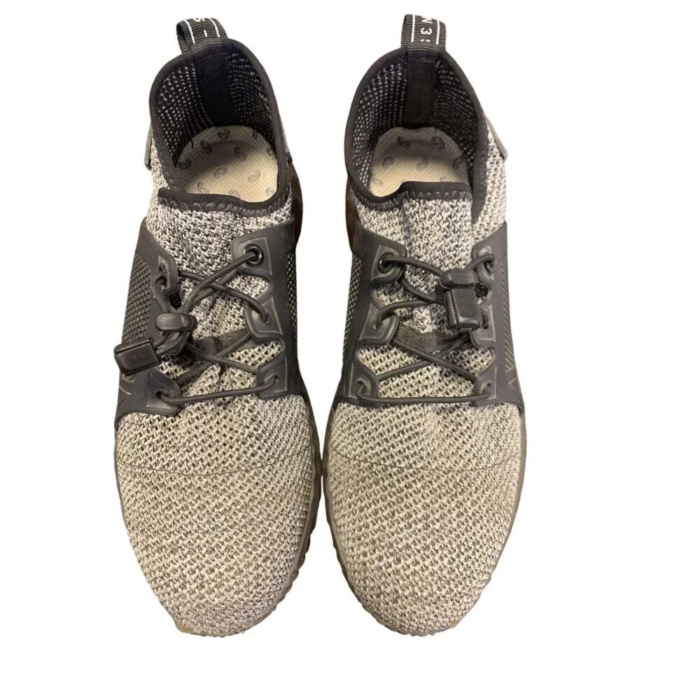 Adidas Die Weltmarke Mit‎ Den Gray Steel Toe Mesh Sneakers Size 11.5 Lightweight